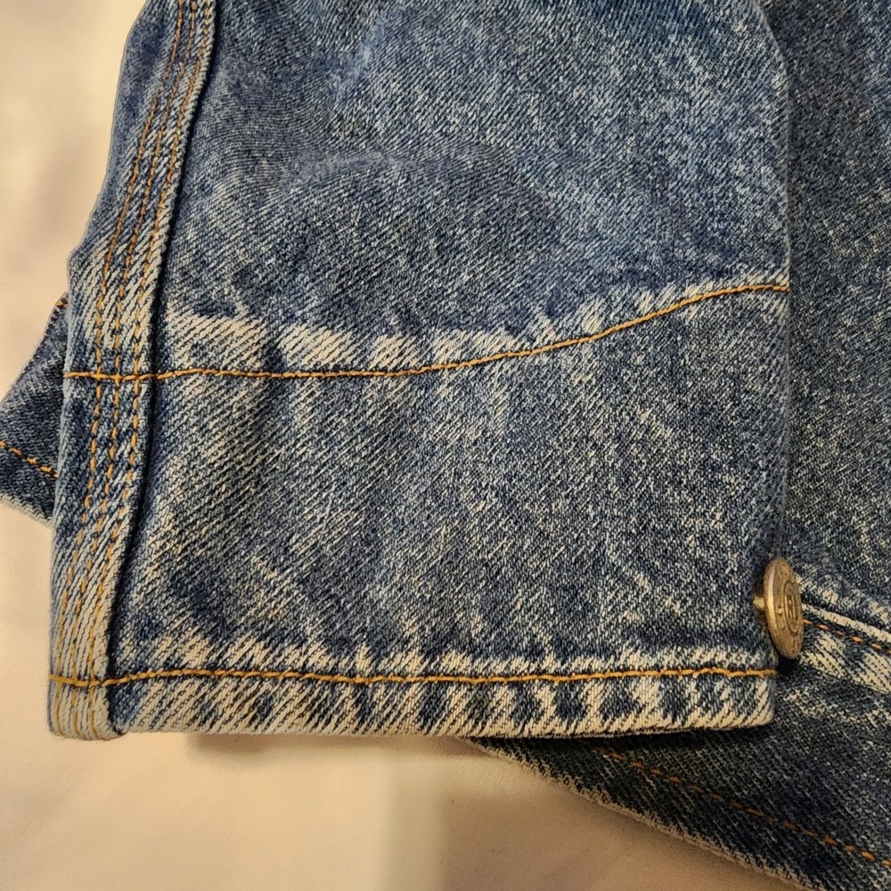 Vintage Polo Ralph‎ Lauren Dungaree Denim Jean Jacket Men's Large Made In USA - Picture 6 of 16